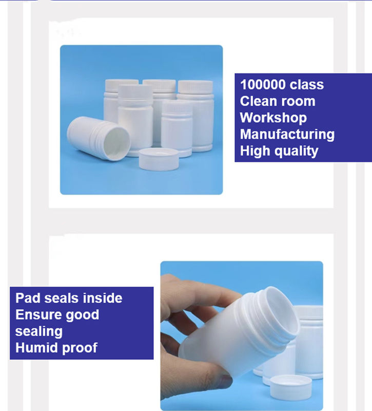30ml 50ml 100ml ホワイトPE 空きプラスチック ビタミンカプセル 栄養補助 医療用錠剤 薬 カプセル 錠剤 ボトル