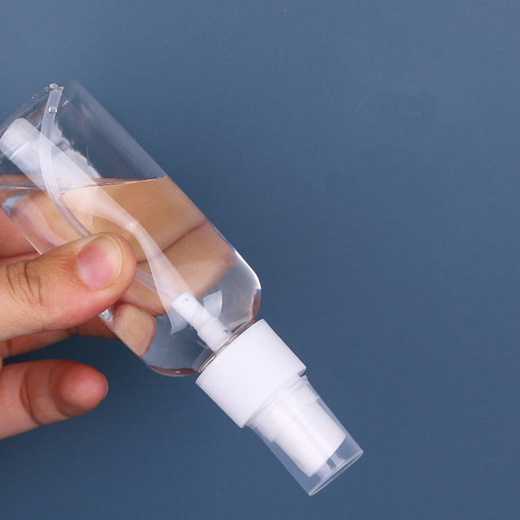60ML 100ML 丸い形 小型 PET プラスチックスプレーボトル l 50ml 化粧品 PET 透明 ハンドウォッシュ 消毒剤 スプレーボトル