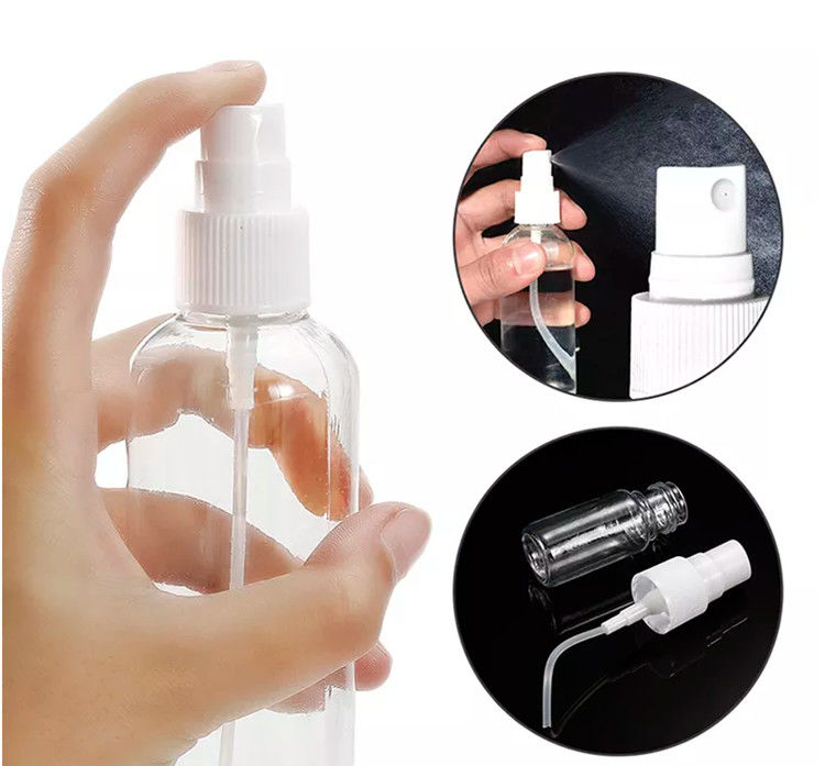 旅行サイズ ポータブル 空きプラスチック アルコール PETスプレー ボトル ハンド消毒剤 ホワイトスプレーポンプ ボディ プラスチックスプレー ボトル
