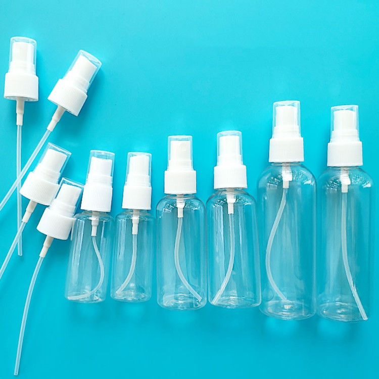 旅行サイズ ポータブル 空きプラスチック アルコール PETスプレー ボトル ハンド消毒剤 ホワイトスプレーポンプ ボディ プラスチックスプレー ボトル