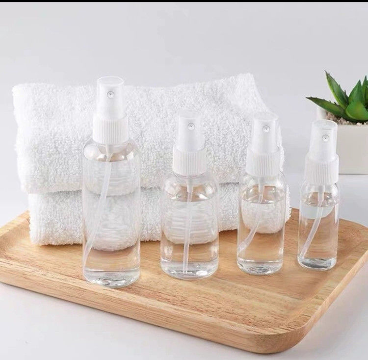 50ml 60ml 100ml PET 透明 丸い オーダーメイド 再充填可能な手消毒剤 丸い 再充填 化粧品 PET プラスチックスプレーボトル