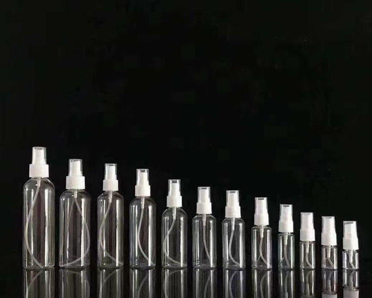 50ml 60ml 100ml PET 透明 丸い オーダーメイド 再充填可能な手消毒剤 丸い 再充填 化粧品 PET プラスチックスプレーボトル