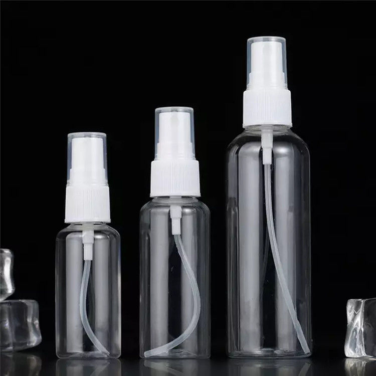 50ml 60ml 100ml PETプラスチックスプレー 微細な霧 香水消毒剤 アルコール スプレー付きポータブル化粧品プラスチックボトル