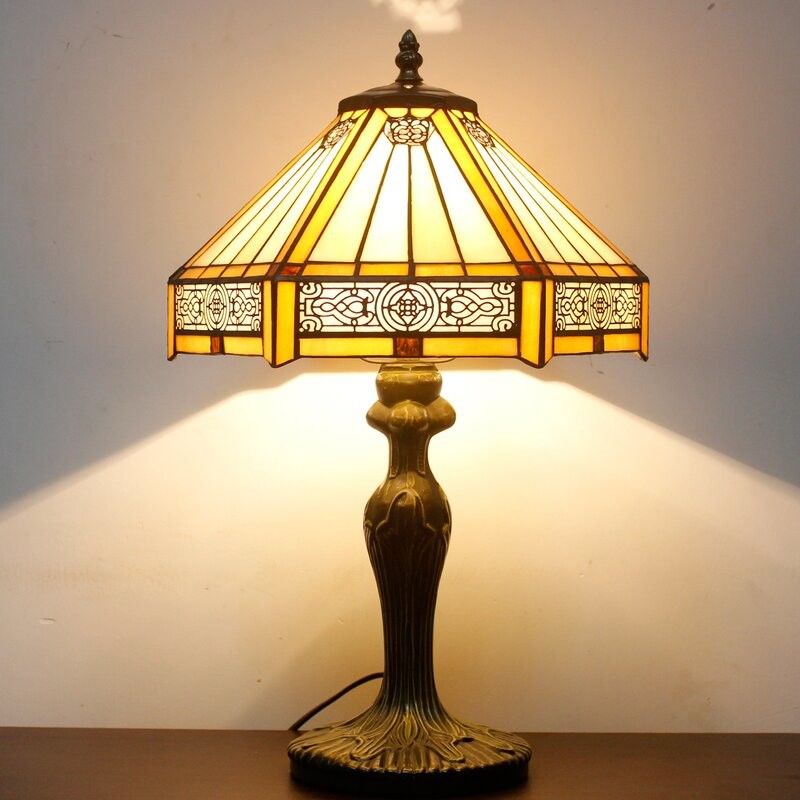 ヨーロッパ 30cm ホテル ヴィンテージ テーブルランプ バー 寝室 リビング 寮 ホテル 手作り LED ステンドグラス テーブルランプ